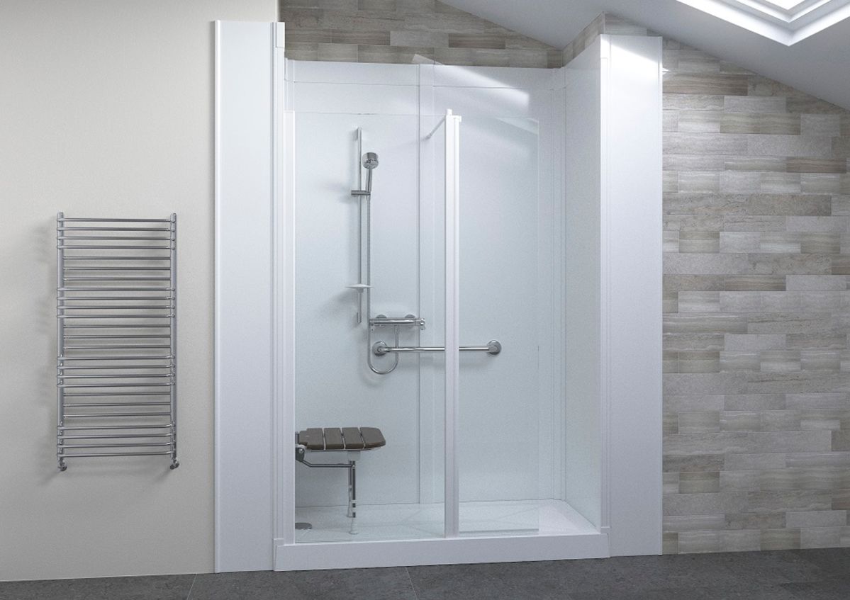 Wet Room with easy access shower